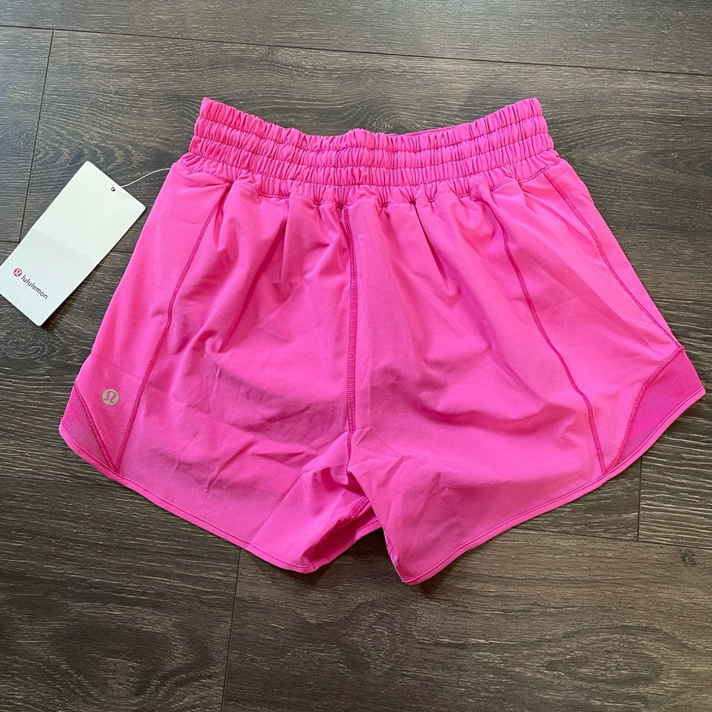Lululemon sonic pink Hotty hot shorts